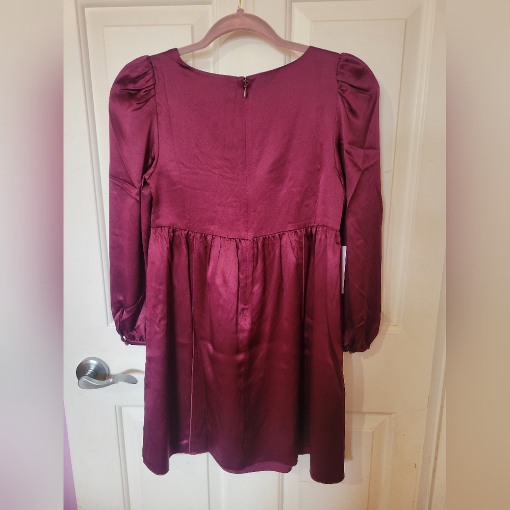 NWT Sunday Best Cursive Dress in Marooned Red - Picture 5 of 6